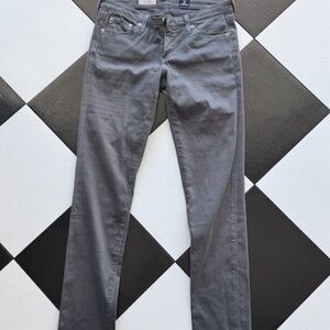 AG Adriano Goldschmeid Stilt Cigarette Leg Jean Size 28R Grey